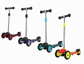 Самокат трехколесный с максимальной нагрузкой до 40 кг., в ассортименте (ROING SCOOTERS, RO204)